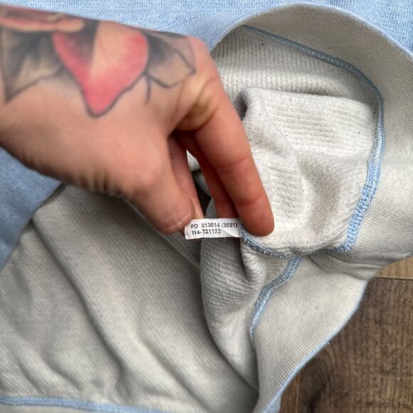 Tommy Bahama Sweater Men's Large Blue Quarter Zip Beach Skater Knit 6661 - Picture 6 of 11